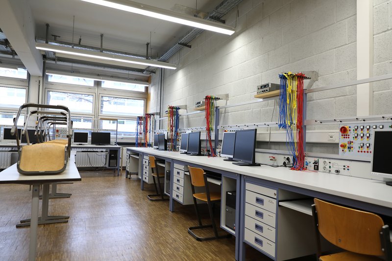 Bild eines Labors der Abteilung Fertigungstechnik